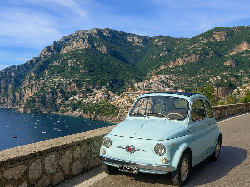 Private Fiat 500 Tour of Amalfi Coast from Positano/Praiano